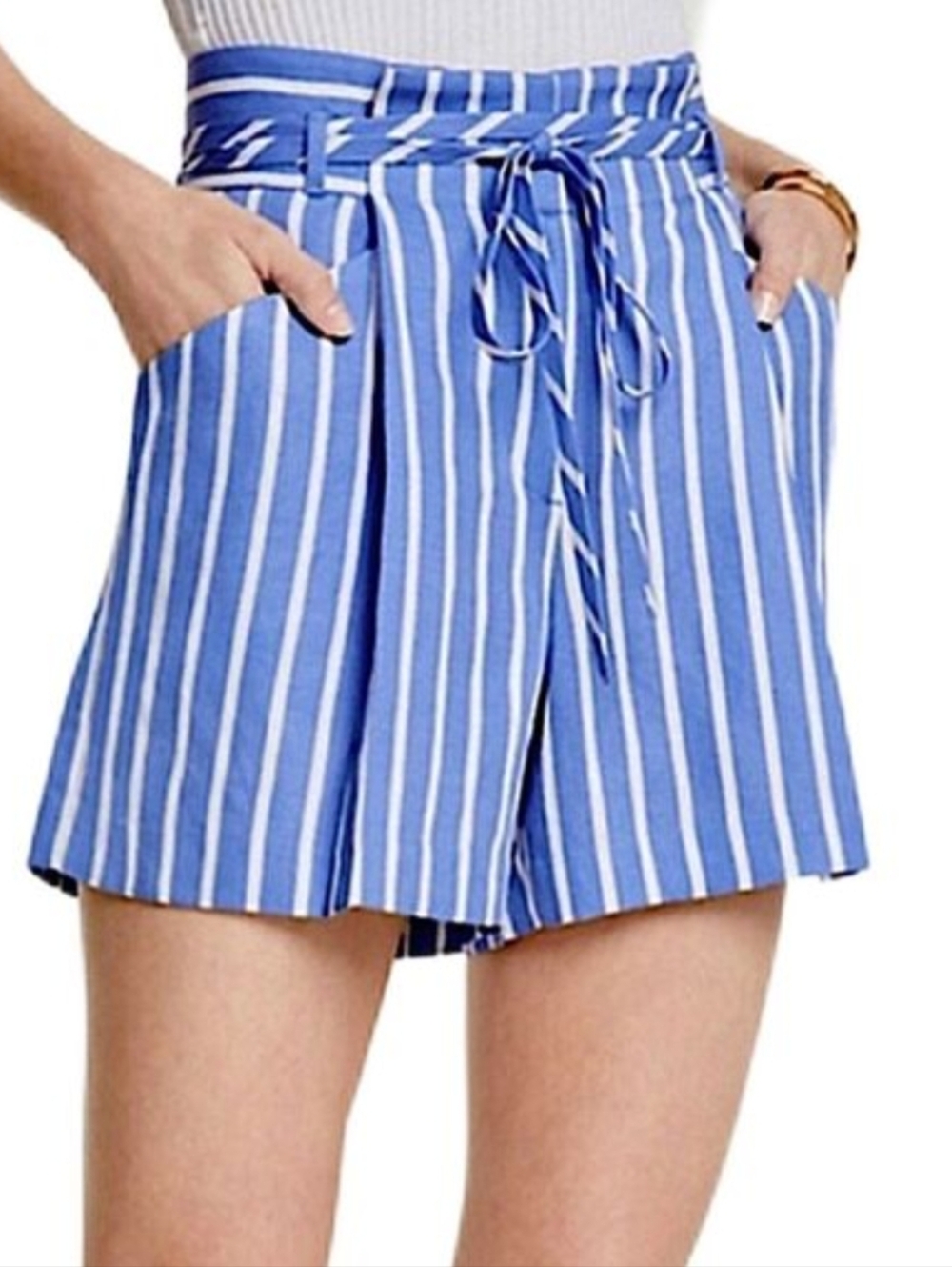 Ann Taylor Blue and White Shorts
